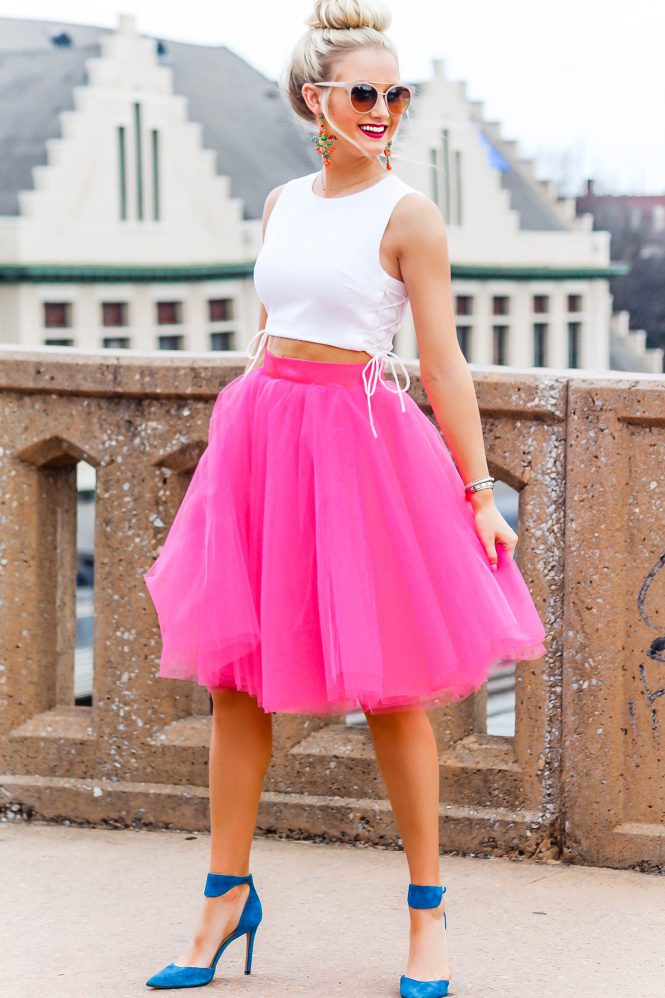 Hot Pink Tulle Skirt Love N Labels 6753